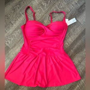 Liz Claiborne Pink One Piece Swimsuit